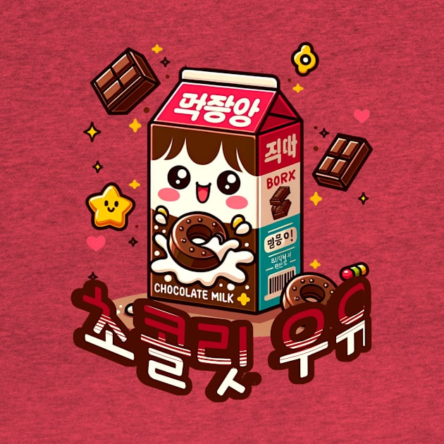 Chocolate Milk Box - Cute aesthetic Korean Style sweets by Asiadesign